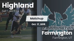 Matchup: Highland  vs. Farmington  2018
