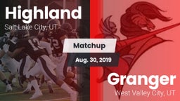 Matchup: Highland  vs. Granger  2019