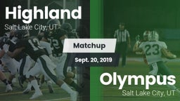 Matchup: Highland  vs. Olympus  2019