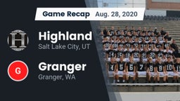 Recap: Highland  vs. Granger  2020