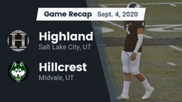 Recap: Highland  vs. Hillcrest   2020