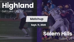 Matchup: Highland  vs. Salem Hills  2020