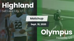 Matchup: Highland  vs. Olympus  2020