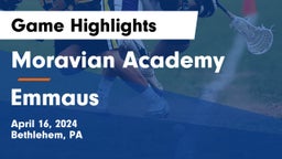 Moravian Academy  vs Emmaus  Game Highlights - April 16, 2024