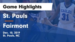 St. Pauls  vs Fairmont  Game Highlights - Dec. 10, 2019