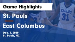 St. Pauls  vs East Columbus Game Highlights - Dec. 3, 2019