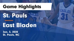 St. Pauls  vs East Bladen  Game Highlights - Jan. 3, 2020