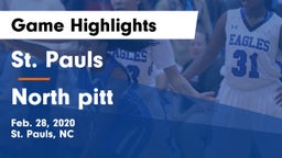 St. Pauls  vs North pitt Game Highlights - Feb. 28, 2020