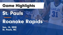 St. Pauls  vs Roanoke Rapids  Game Highlights - Jan. 14, 2020