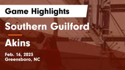 Southern Guilford  vs Akins  Game Highlights - Feb. 16, 2023