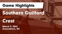 Southern Guilford  vs Crest  Game Highlights - March 5, 2024