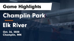 Champlin Park  vs Elk River  Game Highlights - Oct. 26, 2020