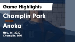 Champlin Park  vs Anoka  Game Highlights - Nov. 16, 2020