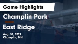 Champlin Park  vs East Ridge  Game Highlights - Aug. 31, 2021