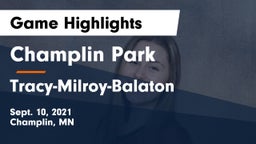 Champlin Park  vs Tracy-Milroy-Balaton  Game Highlights - Sept. 10, 2021