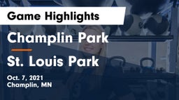 Champlin Park  vs St. Louis Park  Game Highlights - Oct. 7, 2021