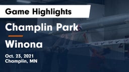 Champlin Park  vs Winona  Game Highlights - Oct. 23, 2021