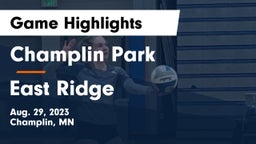 Champlin Park  vs East Ridge  Game Highlights - Aug. 29, 2023