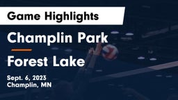 Champlin Park  vs Forest Lake  Game Highlights - Sept. 6, 2023