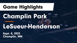 Champlin Park  vs LeSueur-Henderson  Game Highlights - Sept. 8, 2023