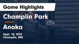 Champlin Park  vs Anoka  Game Highlights - Sept. 18, 2023