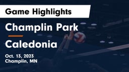 Champlin Park  vs Caledonia  Game Highlights - Oct. 13, 2023