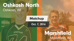 Matchup: Oshkosh North High vs. Marshfield  2016