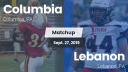 Matchup: Columbia  vs. Lebanon  2019