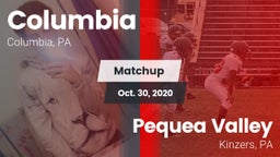 Matchup: Columbia  vs. Pequea Valley  2020