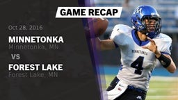 Recap: Minnetonka  vs. Forest Lake  2016