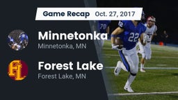 Recap: Minnetonka  vs. Forest Lake  2017