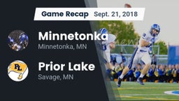 Recap: Minnetonka  vs. Prior Lake  2018