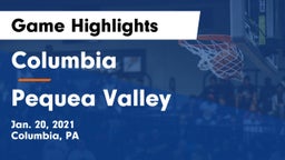 Columbia  vs Pequea Valley  Game Highlights - Jan. 20, 2021
