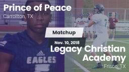 Matchup: Prince of Peace vs. Legacy Christian Academy  2018