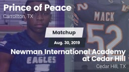 Matchup: Prince of Peace vs. Newman International Academy at Cedar Hill 2019