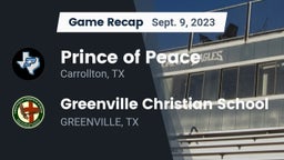 Recap: Prince of Peace  vs. Greenville Christian School 2023