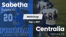 Matchup: Sabetha  vs. Centralia  2017