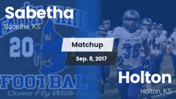 Matchup: Sabetha  vs. Holton  2017