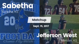 Matchup: Sabetha  vs. Jefferson West  2017
