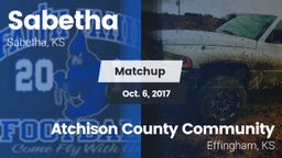 Matchup: Sabetha  vs. Atchison County Community  2017