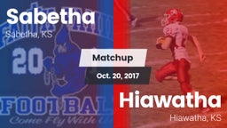 Matchup: Sabetha  vs. Hiawatha  2017