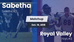 Matchup: Sabetha  vs. Royal Valley  2018