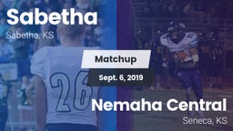 Matchup: Sabetha  vs. Nemaha Central  2019