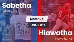 Matchup: Sabetha  vs. Hiawatha  2019