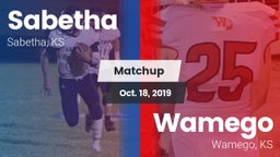Matchup: Sabetha  vs. Wamego  2019