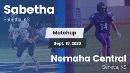 Matchup: Sabetha  vs. Nemaha Central  2020