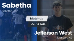 Matchup: Sabetha  vs. Jefferson West  2020
