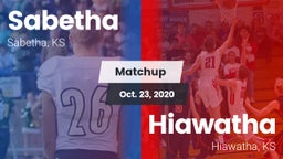Matchup: Sabetha  vs. Hiawatha  2020