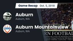 Recap: Auburn  vs. Auburn Mountainview  2018