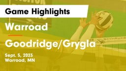 Warroad  vs Goodridge/Grygla  Game Highlights - Sept. 5, 2023